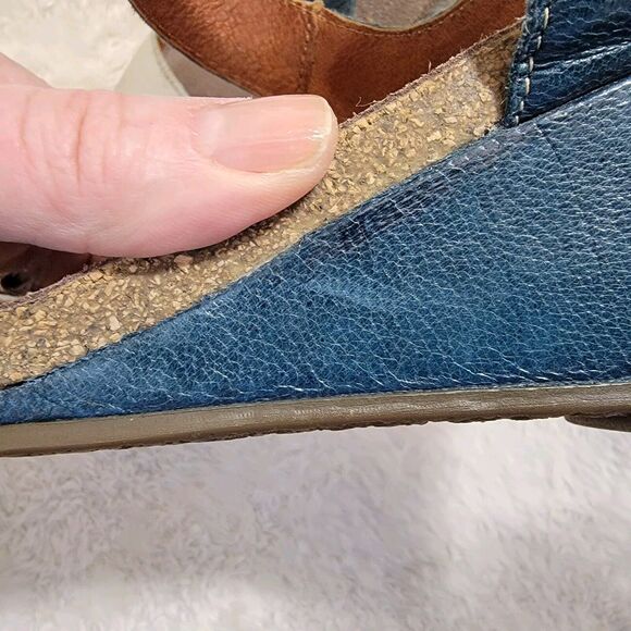 Taos Festival Wedge Comfort Sandals Colorblock‎ Size EU 38 US 7-7.5 Model 4048 - Picture 9 of 16